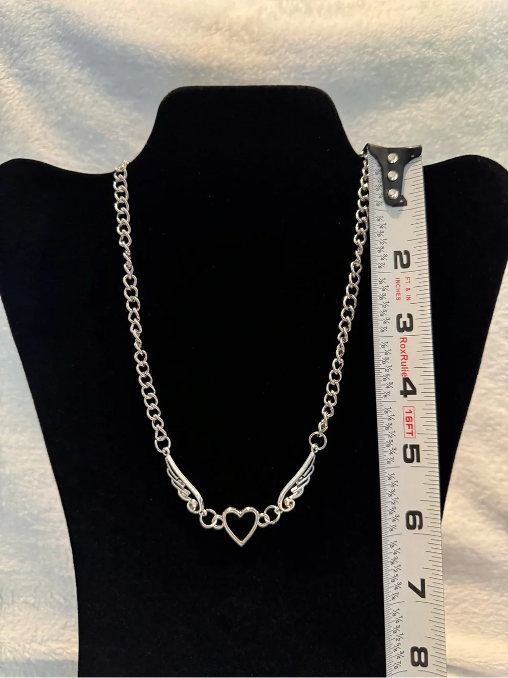 Silver Winged Heart Necklace - Women Jewelry